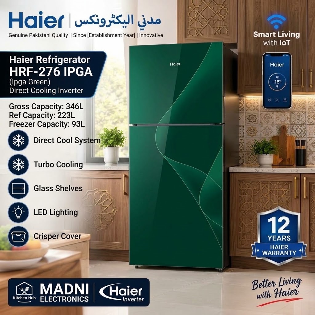 Haier Ref HRF-276 IPGA (Green) — Madni Electronics
