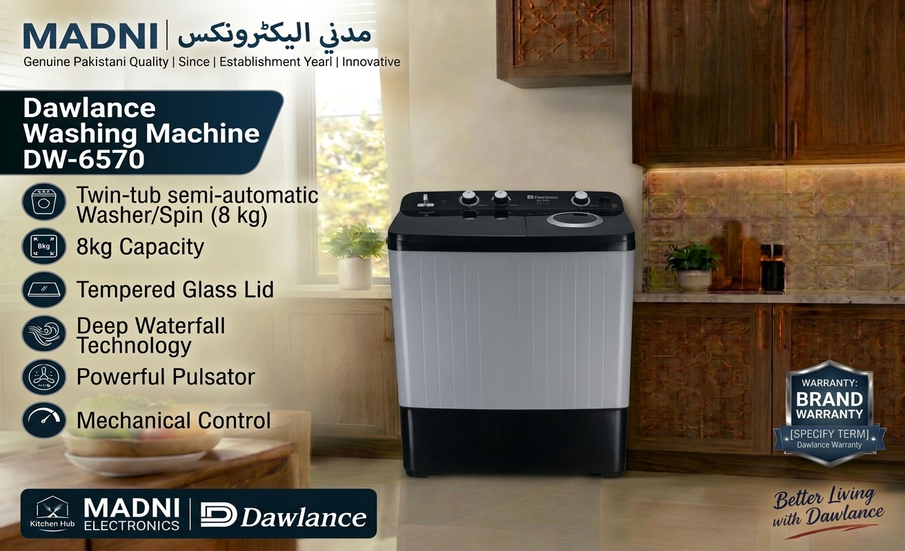 Dawlance Washing Machine DW-6570 — Madni Electronics