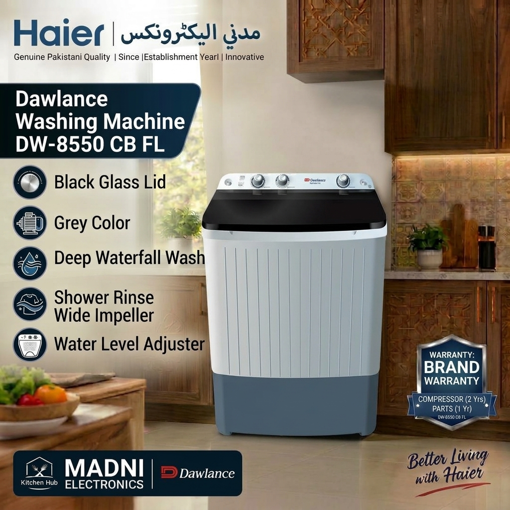 Dawlance Washing Machine DW-8550 CB FL — Madni Electronics