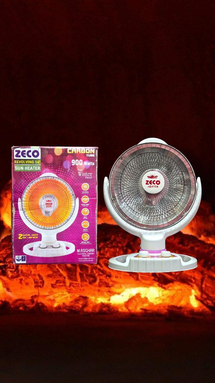 CHAINA & PAKISTAN Zeco Sun Halogen Dish Heater 450W/900W/Electric room Heater with moving — Madni Electronics