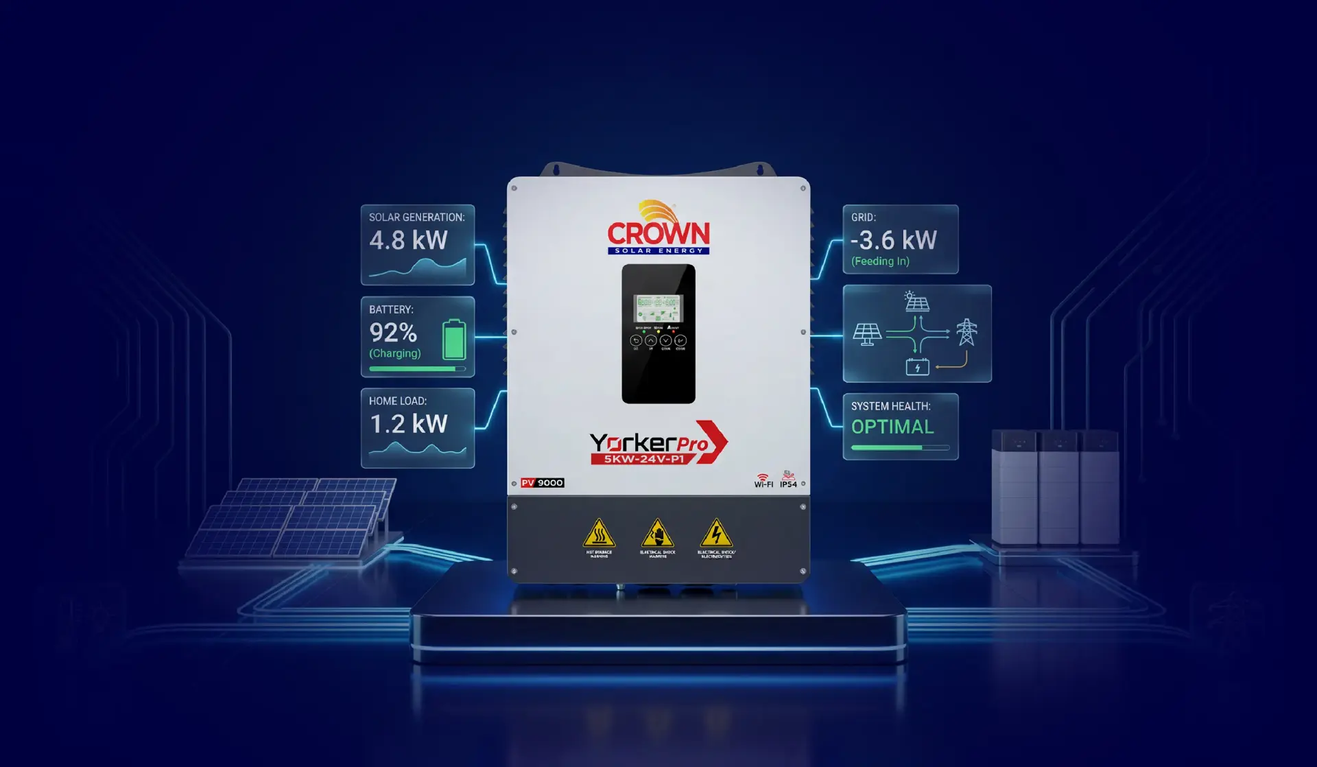 CROWN Yorker Pro 5kW Solar Inverter — Madni Electronics
