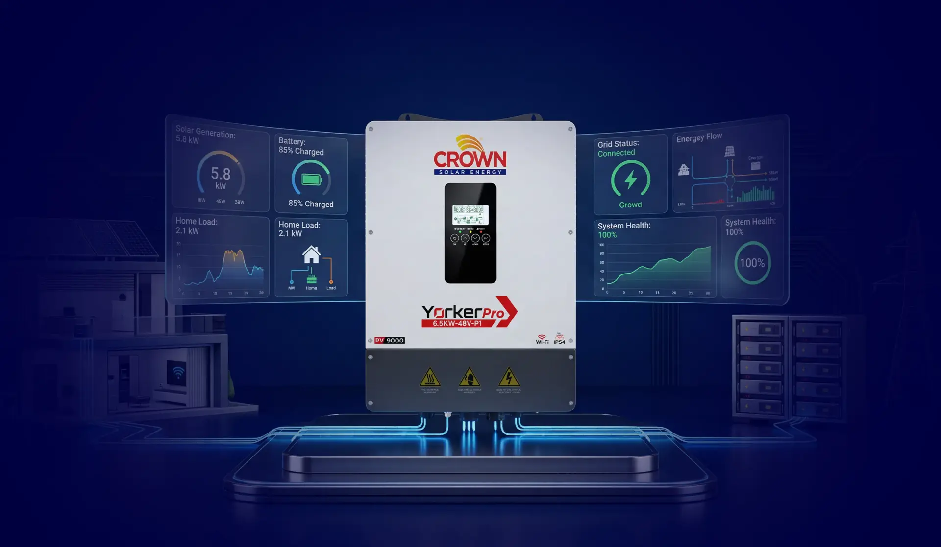 CROWN Yorker Pro 6.5kW Solar Inverter — Madni Electronics