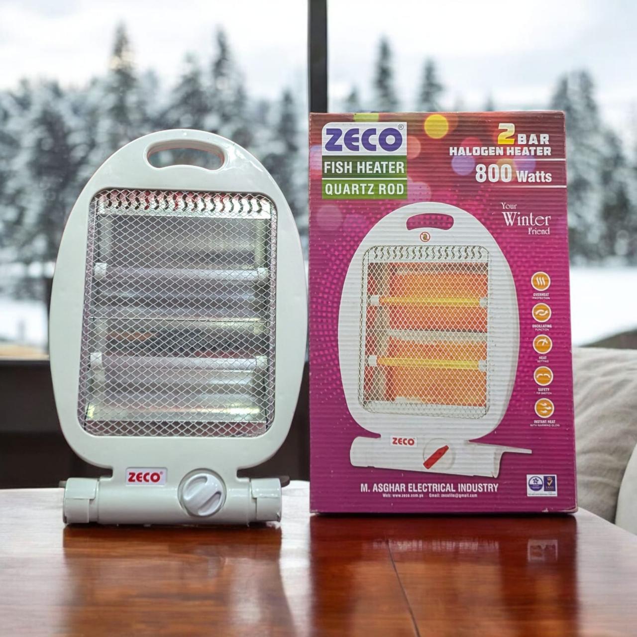 CHAINA & PAKISTAN ZECO HEATER 800 WATT 2 BAR — Madni Electronics