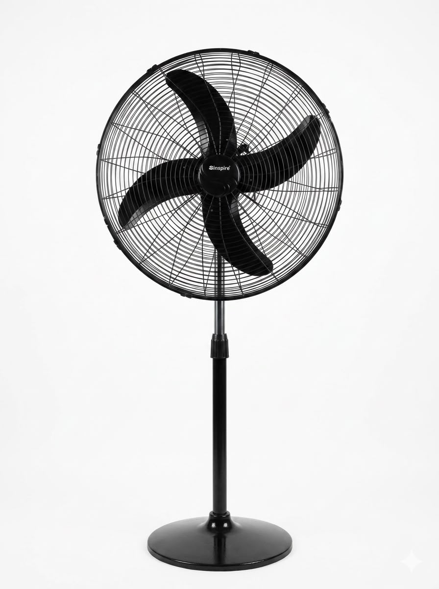 INSPIRE Pedestal Fan 24" 201 BLACK — Madni Electronics