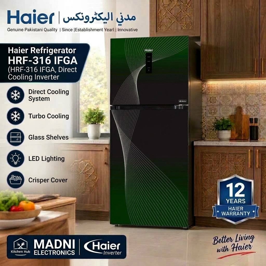Haier Refrigerator HRF-316 IFGA — Madni Electronics