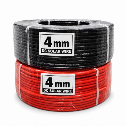 4mm DC Solar Cable Pure Copper Wire – High Quality Solar PV Wire (1 to 90 Meter Available) — Madni Electronics