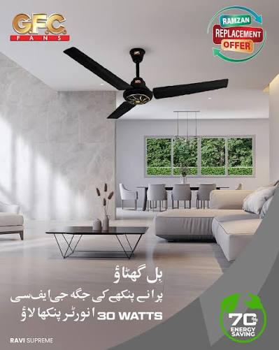 GFC PAKISTAN GFC FAN A/C D/C FAN 56"
